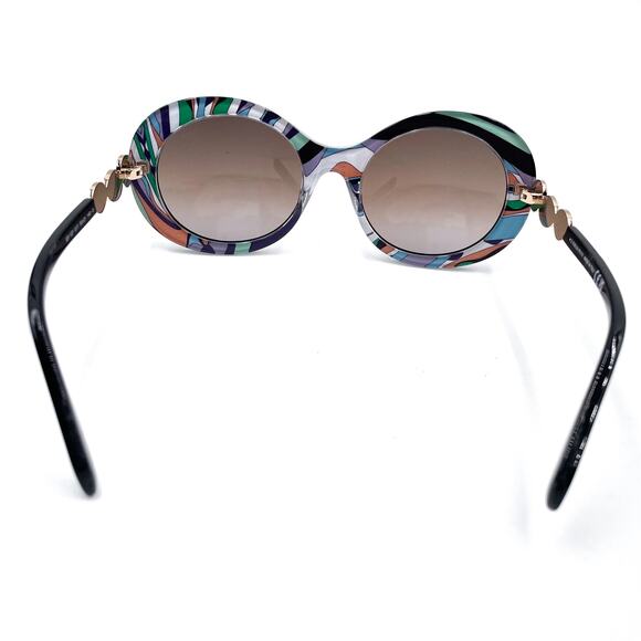 Emilio Pucci Sunglasses Black‎ Full Rim Oval Shape Frame EP 127 01T - Picture 9 of 12